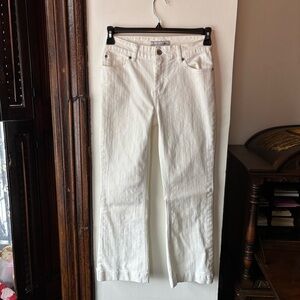 Chico’s Platinum White Bootcut Jeans 00 Short